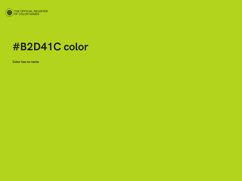 #B2D41C color image