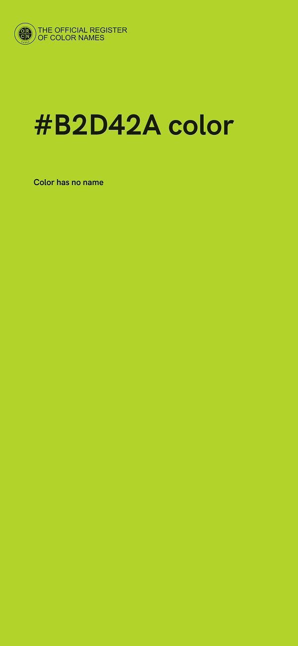 #B2D42A color image