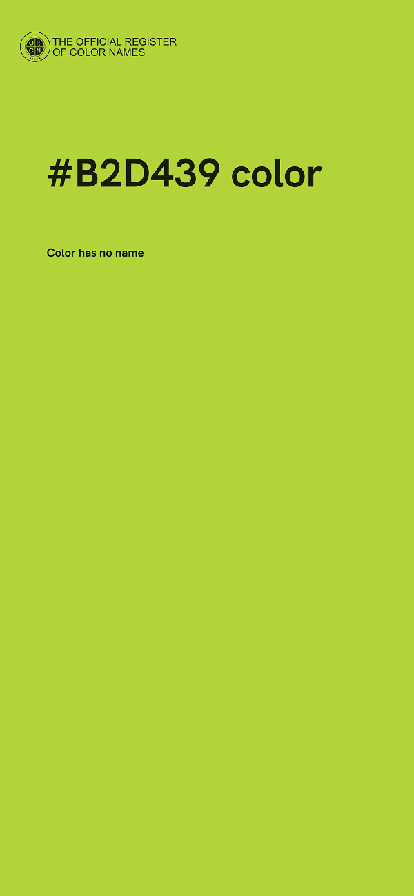 #B2D439 color image