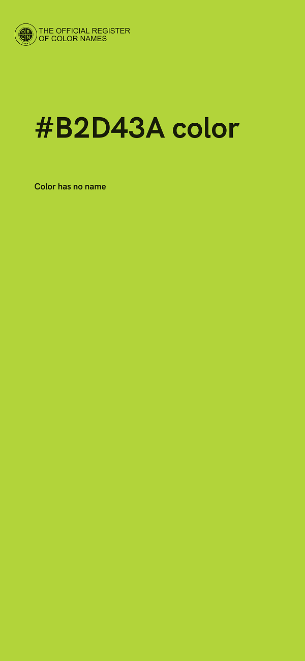 #B2D43A color image