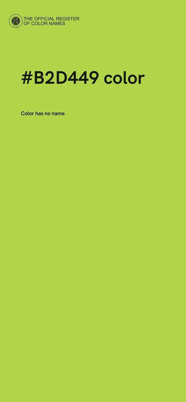 #B2D449 color image