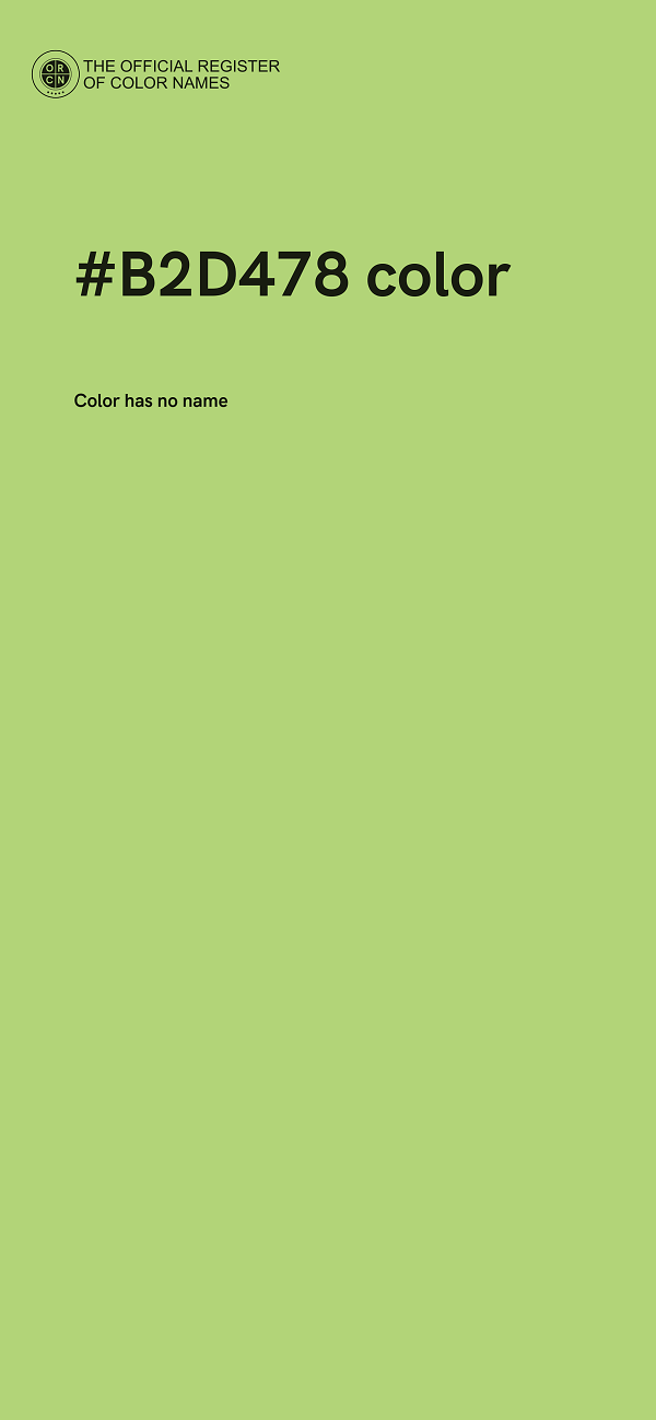 #B2D478 color image