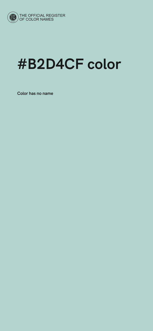 #B2D4CF color image