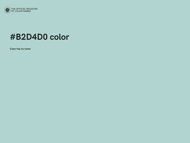 #B2D4D0 color image