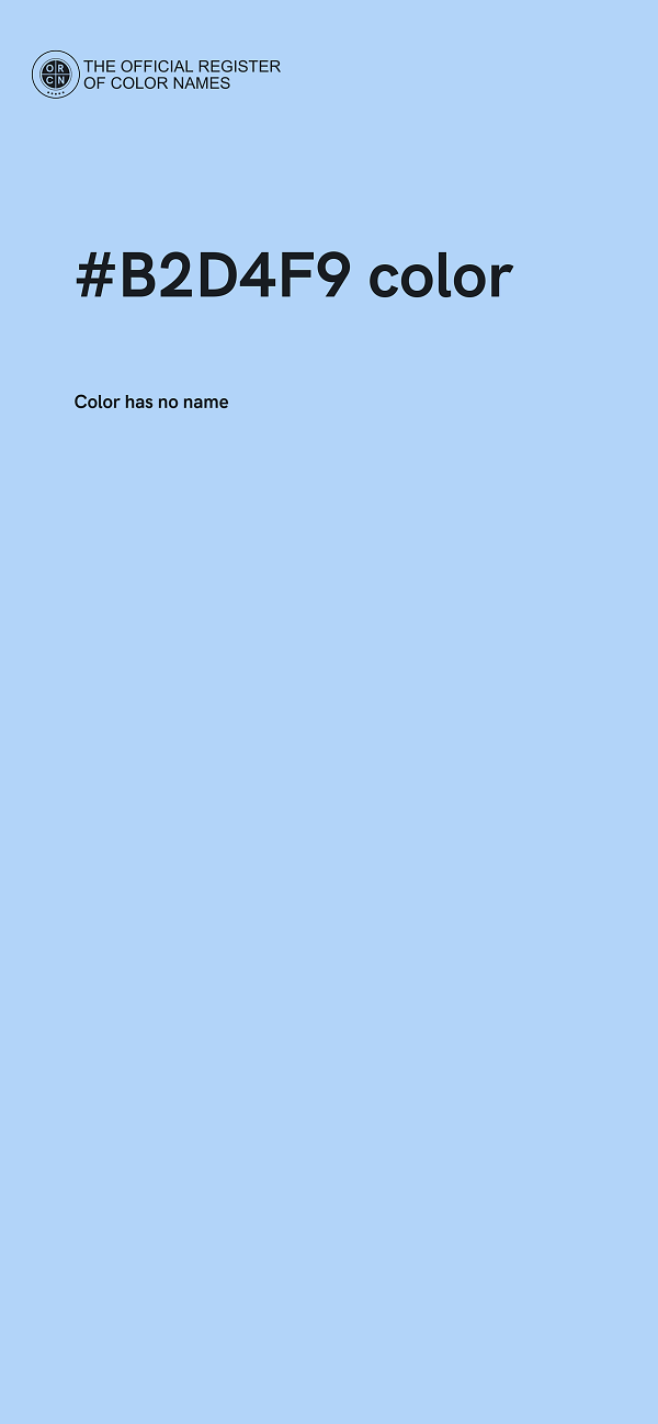 #B2D4F9 color image