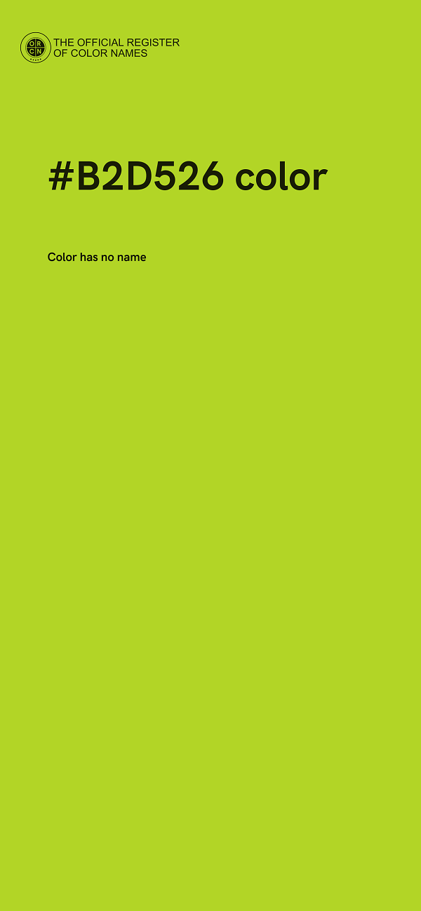 #B2D526 color image
