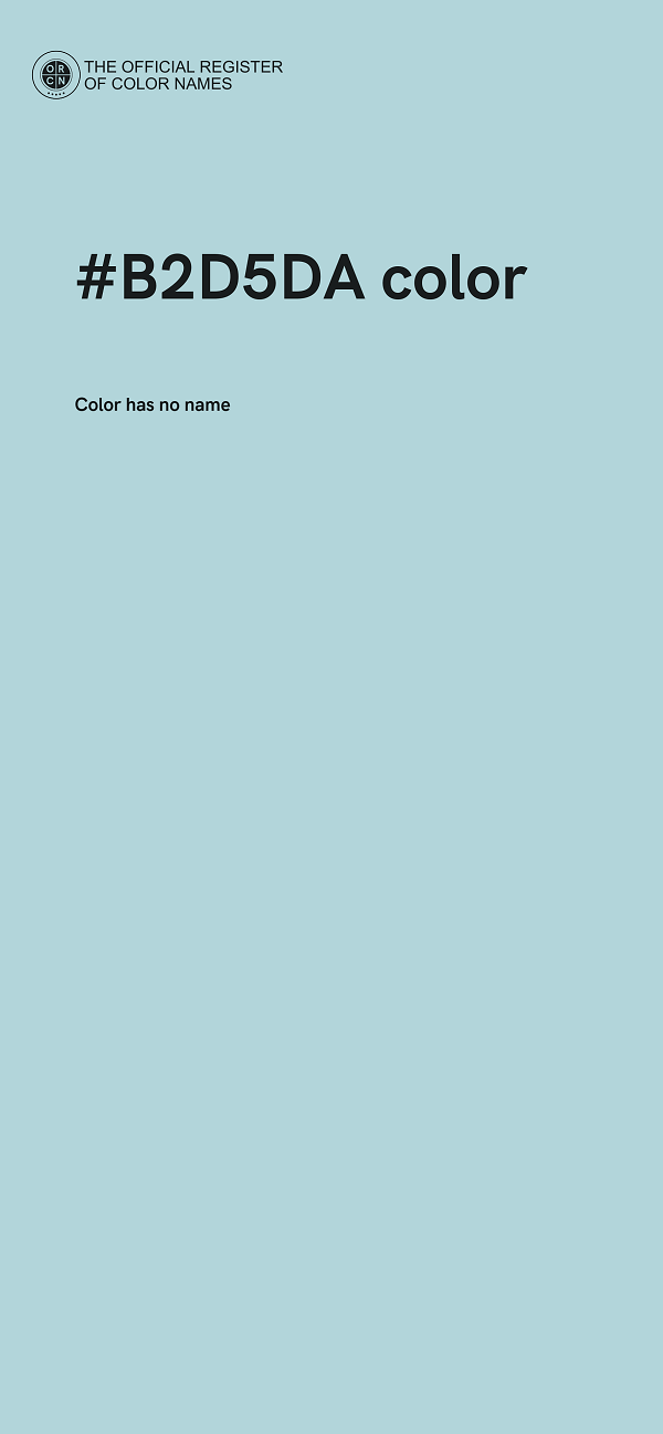 #B2D5DA color image
