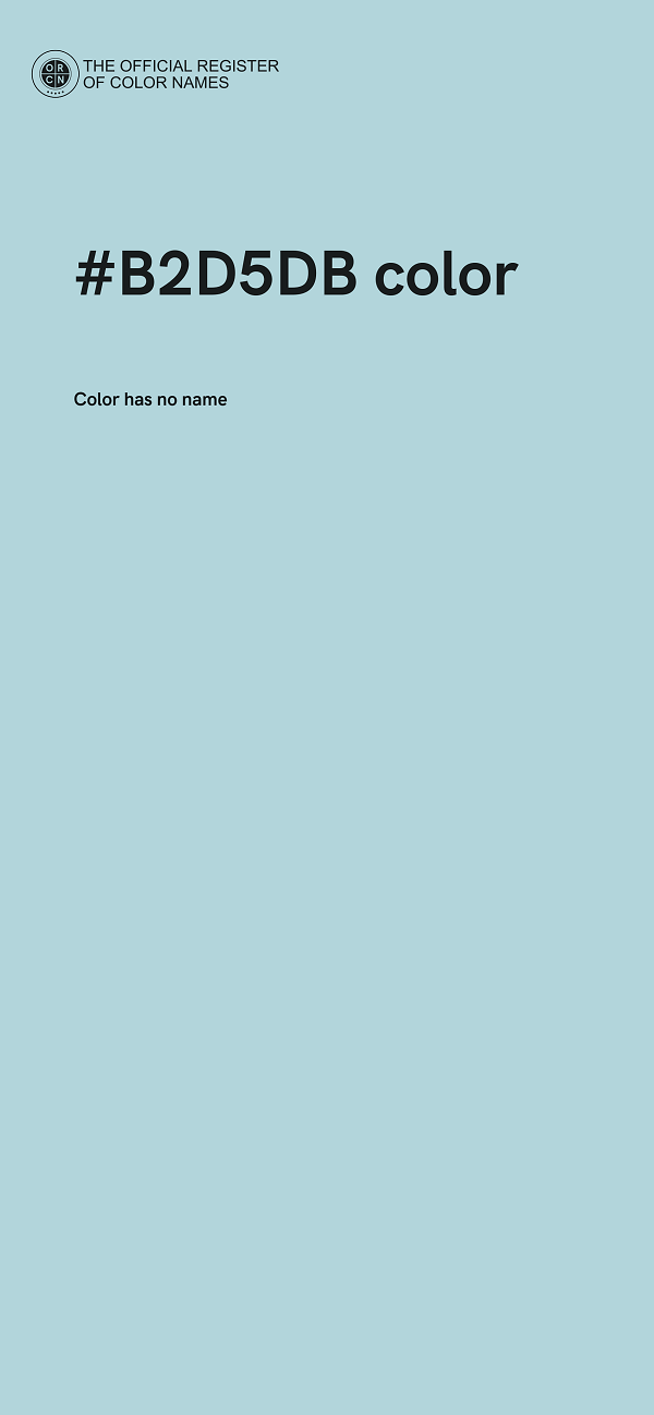 #B2D5DB color image