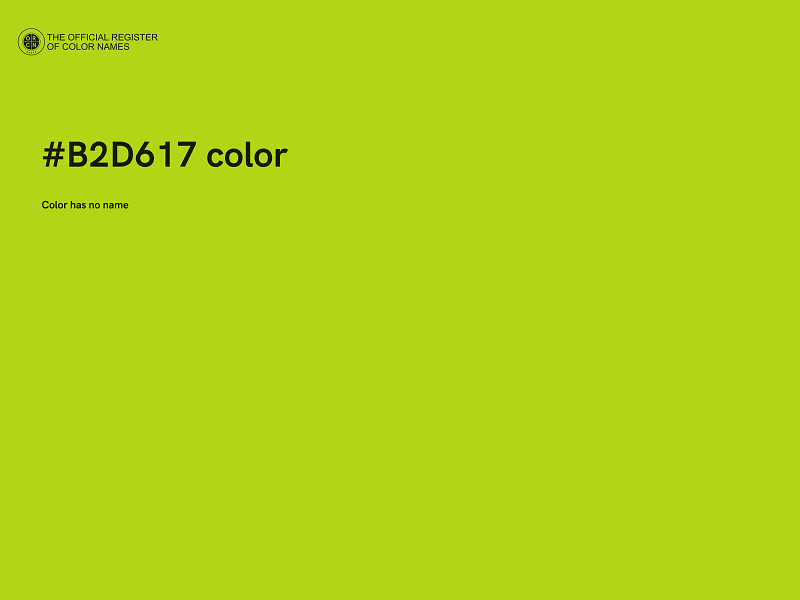 #B2D617 color image