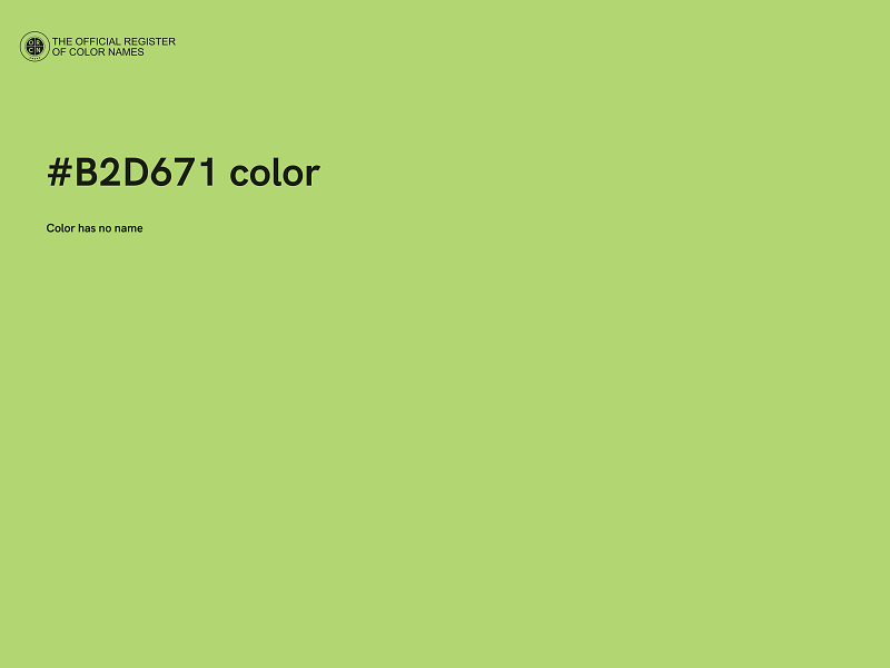 #B2D671 color image