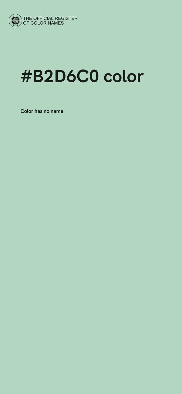 #B2D6C0 color image