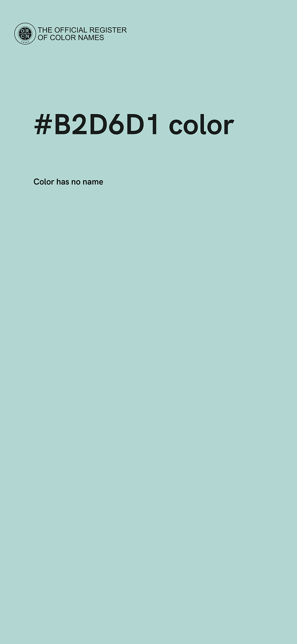 #B2D6D1 color image