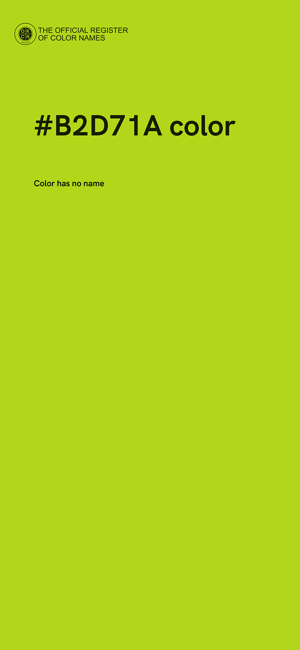 #B2D71A color image