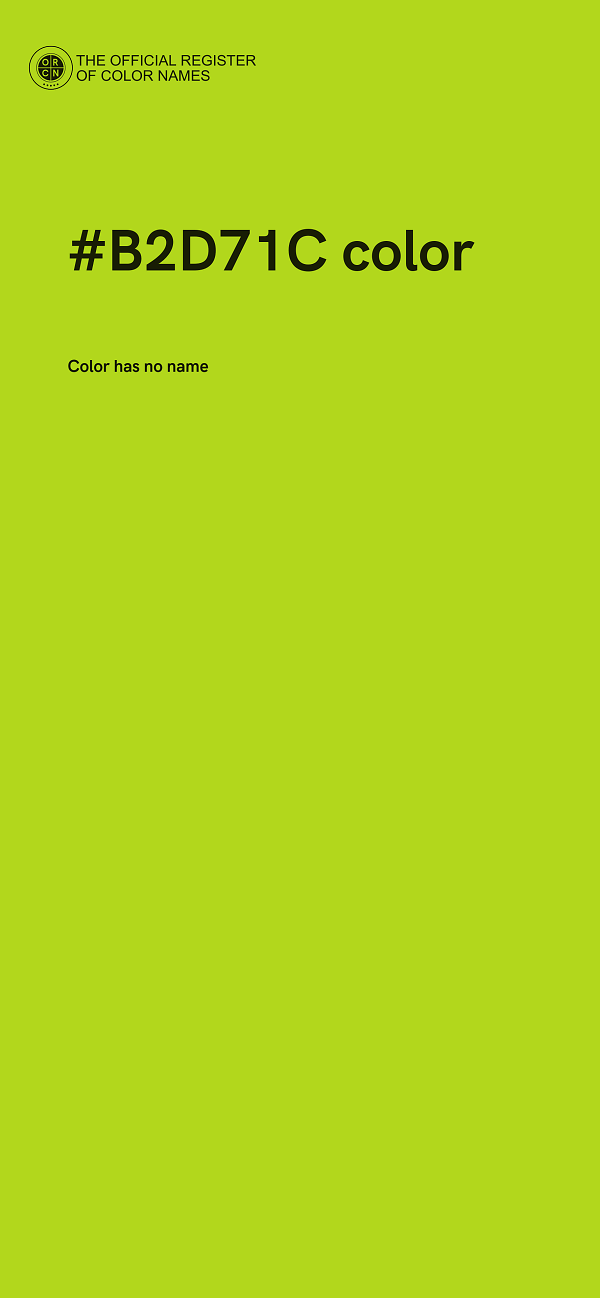#B2D71C color image