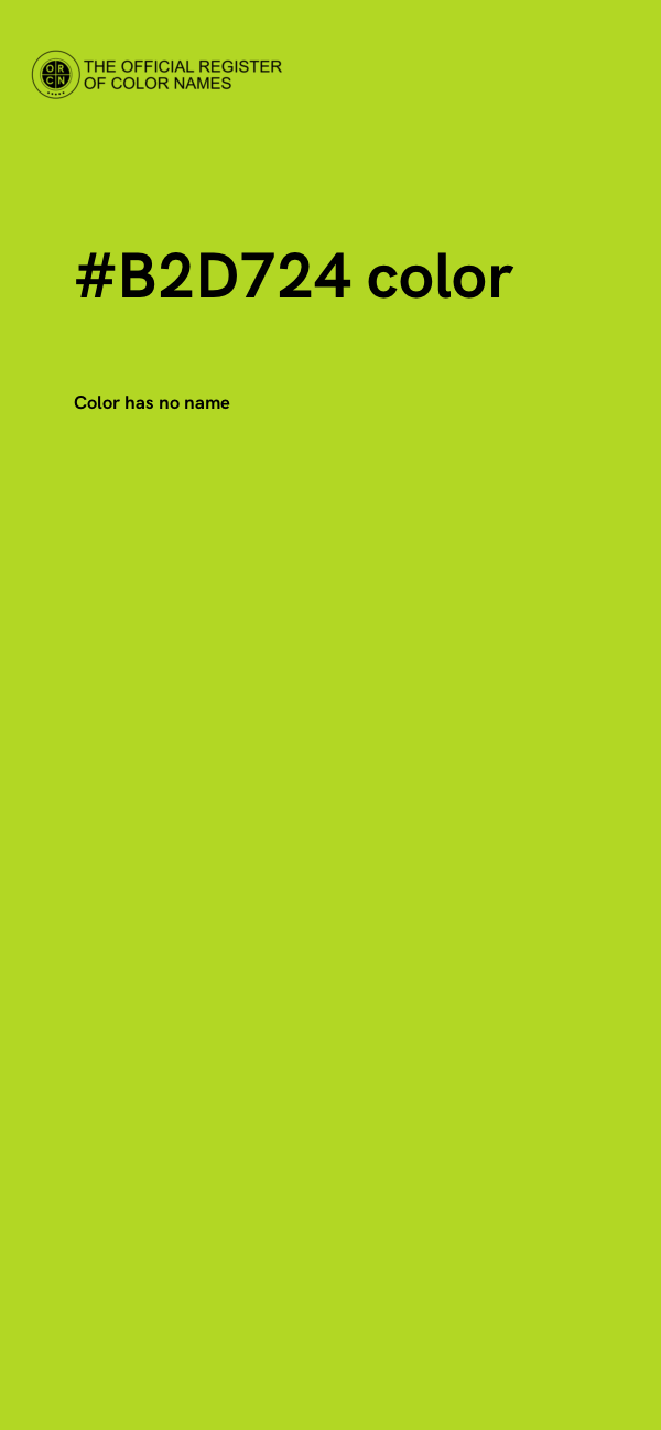 #B2D724 color image