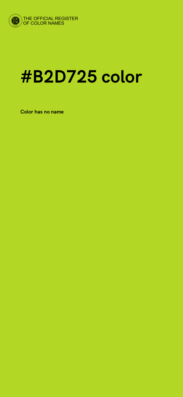 #B2D725 color image