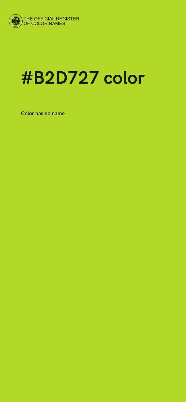 #B2D727 color image