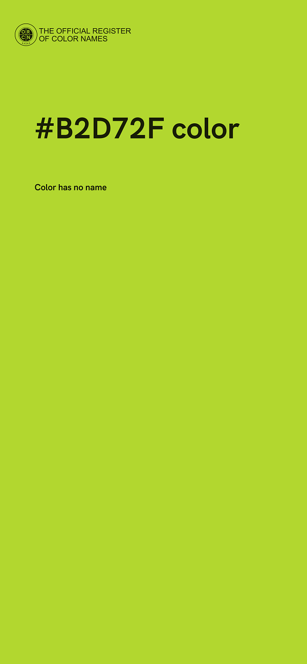 #B2D72F color image