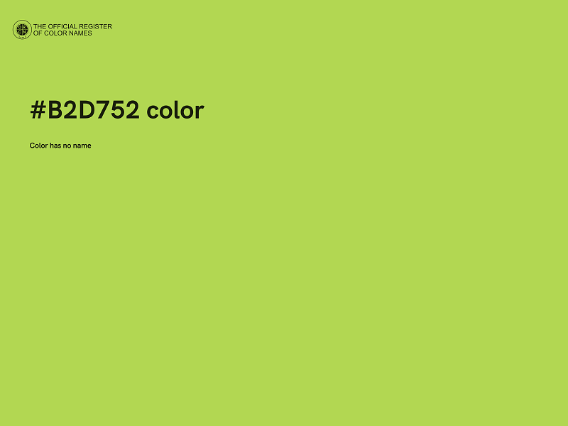 #B2D752 color image