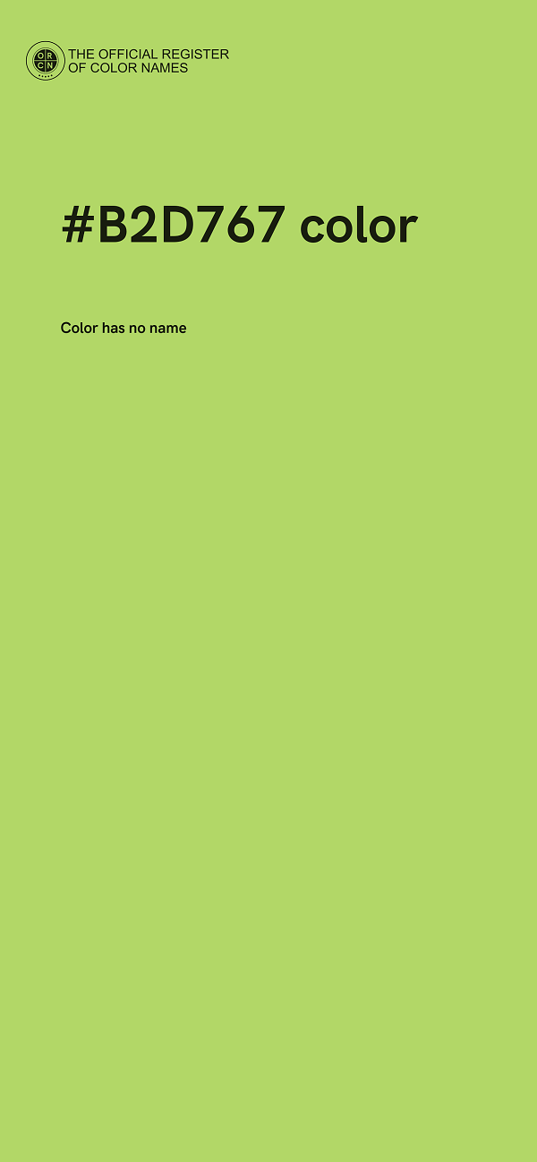 #B2D767 color image