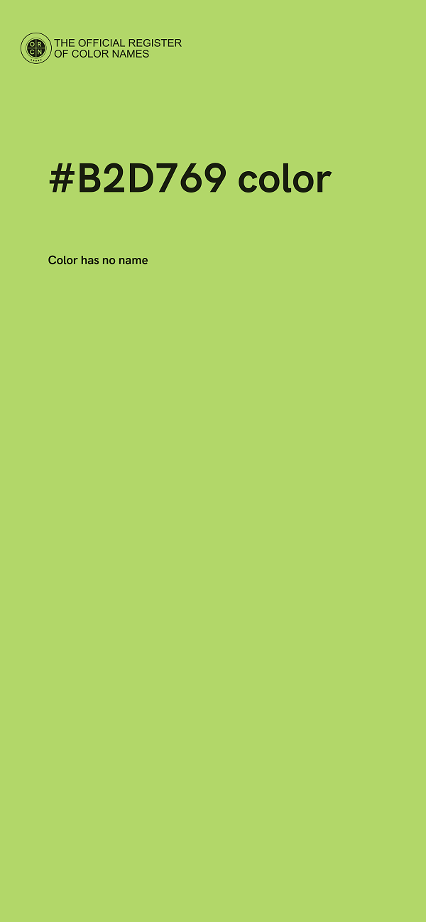 #B2D769 color image