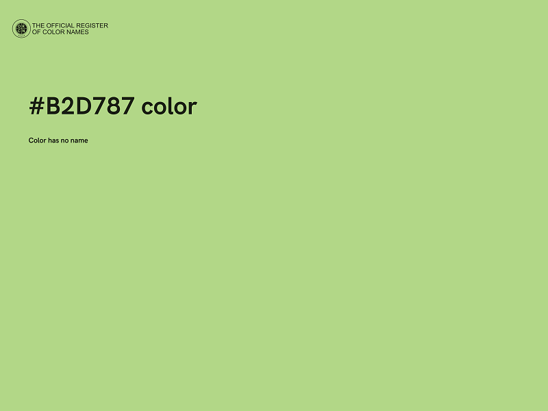 #B2D787 color image