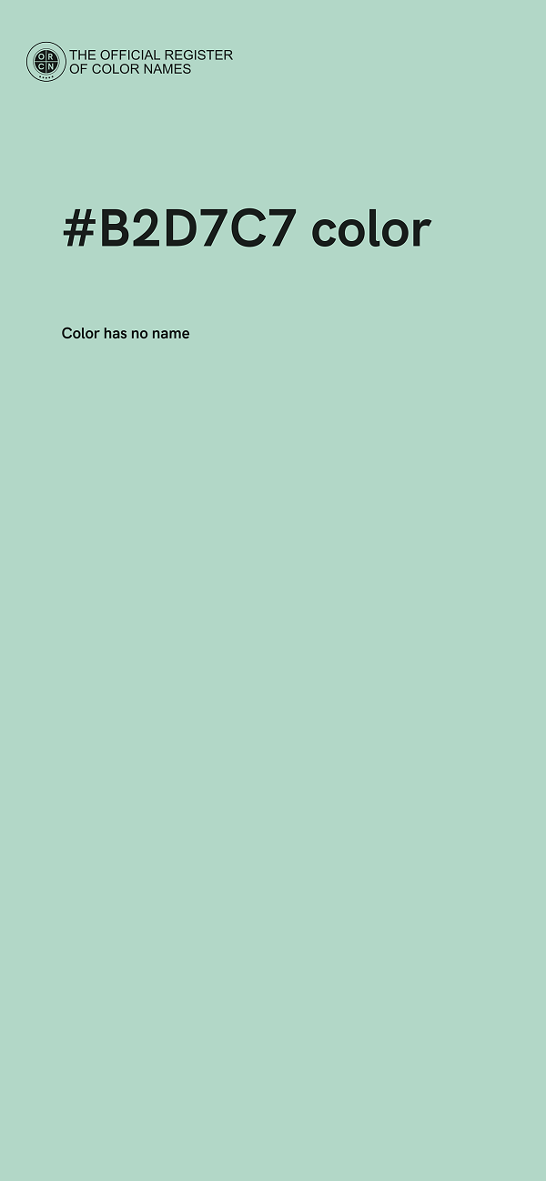 #B2D7C7 color image