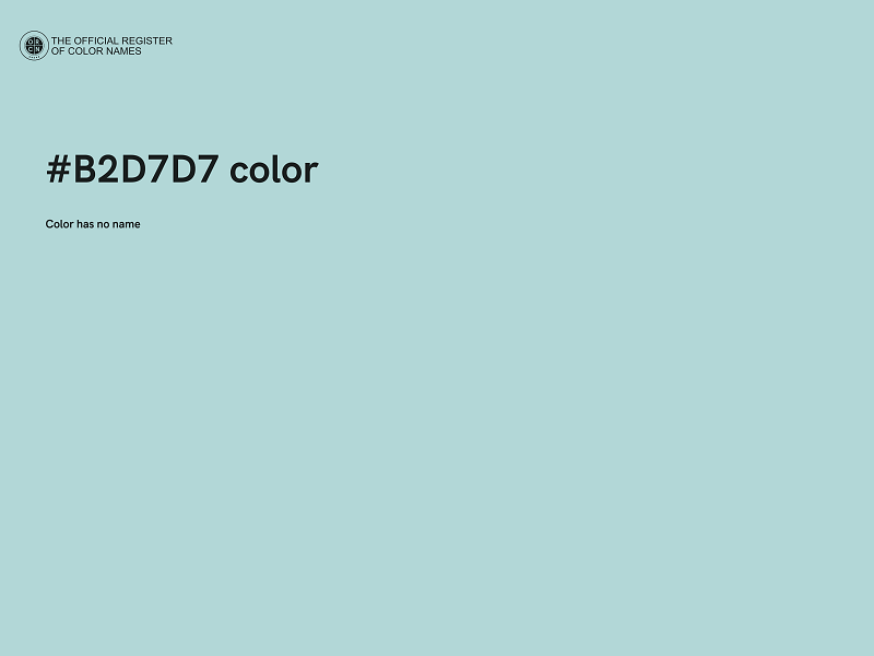 #B2D7D7 color image