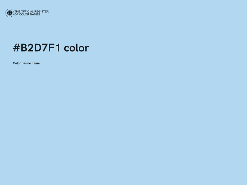 #B2D7F1 color image