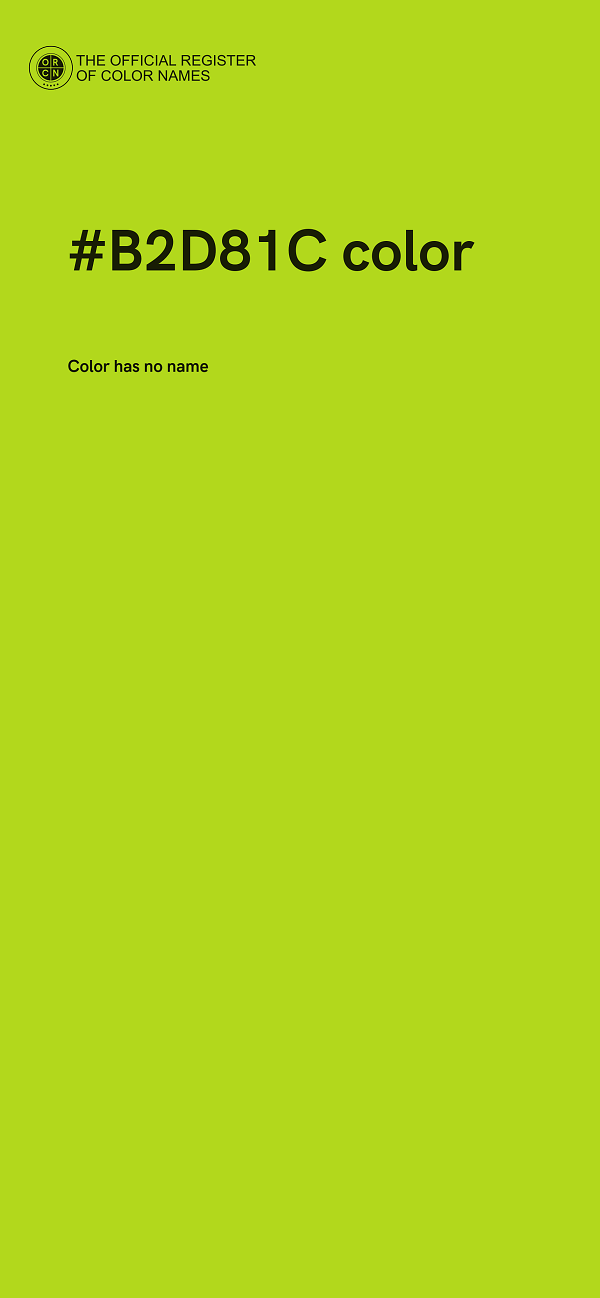 #B2D81C color image