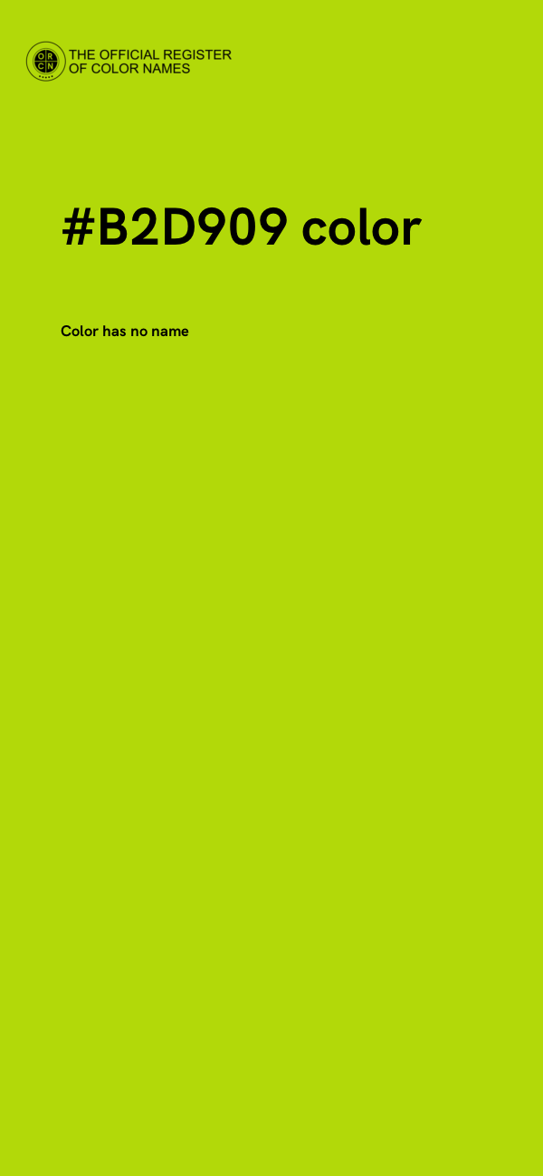 #B2D909 color image
