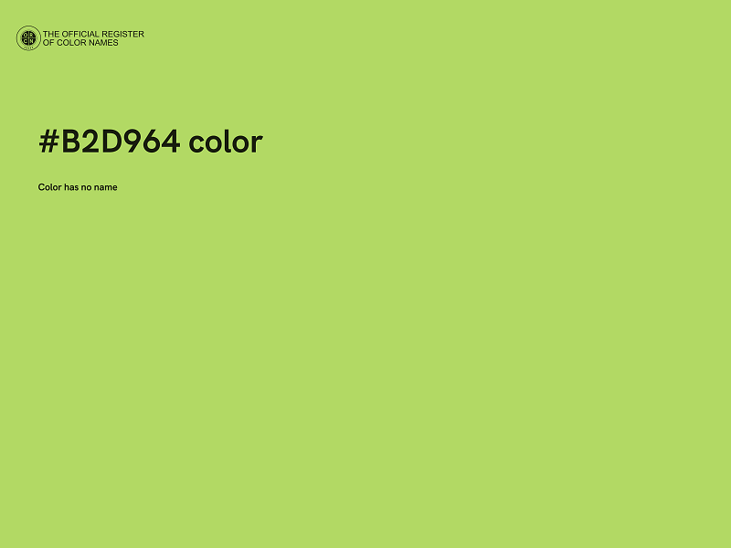 #B2D964 color image