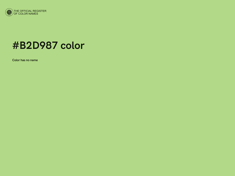 #B2D987 color image