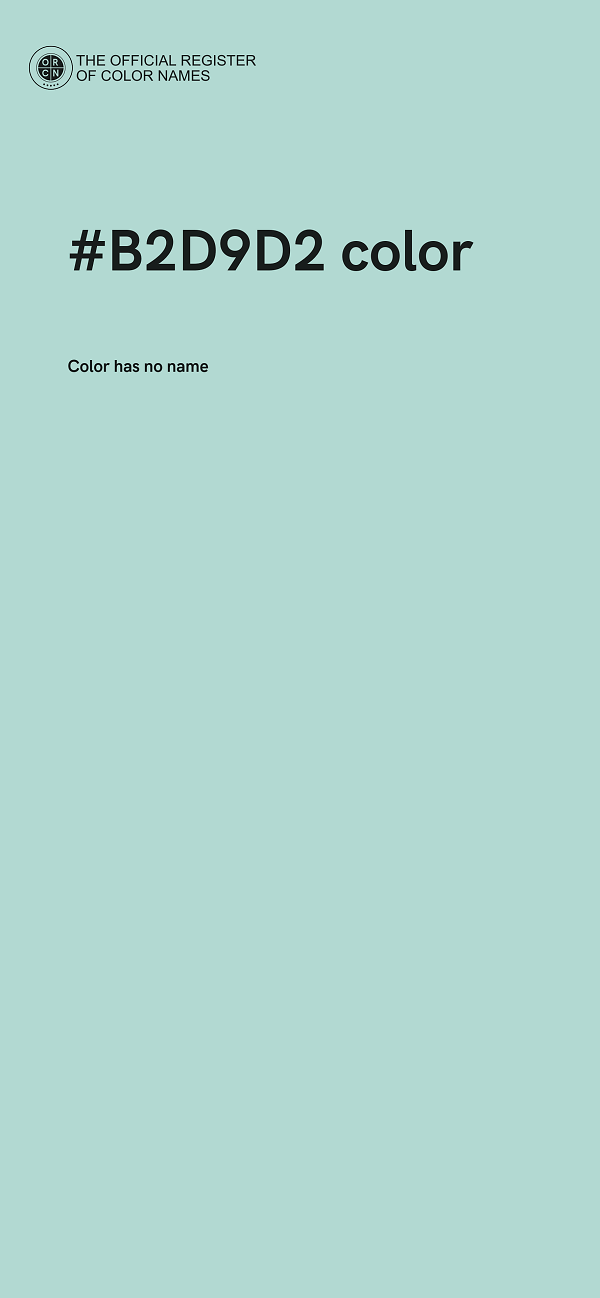 #B2D9D2 color image
