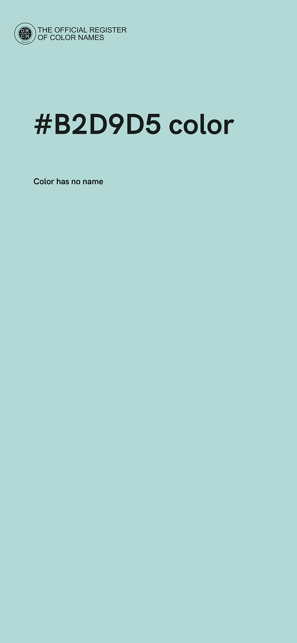 #B2D9D5 color image