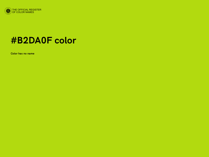 #B2DA0F color image