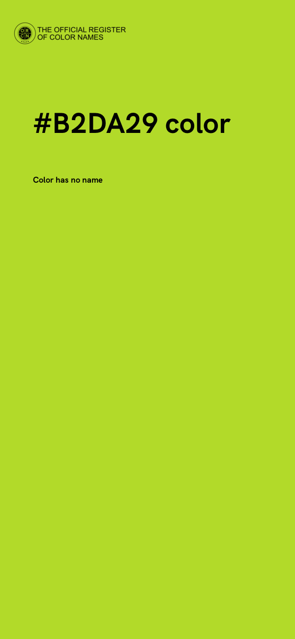 #B2DA29 color image