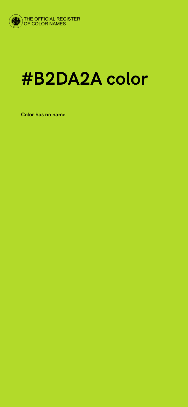 #B2DA2A color image