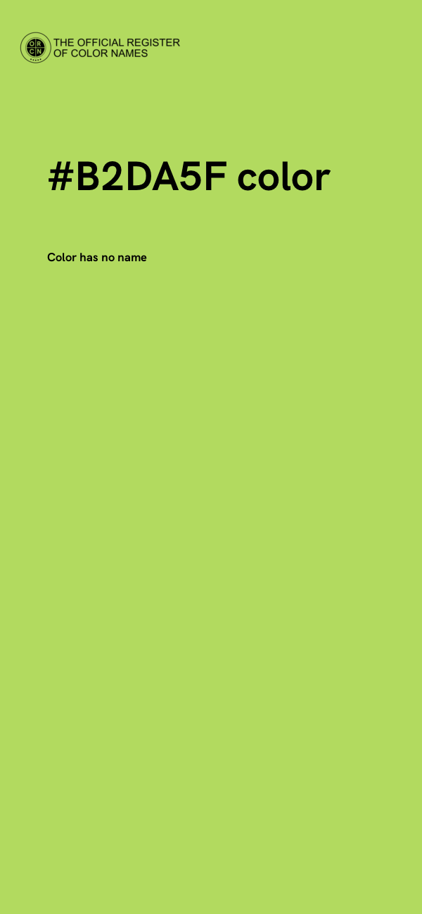 #B2DA5F color image