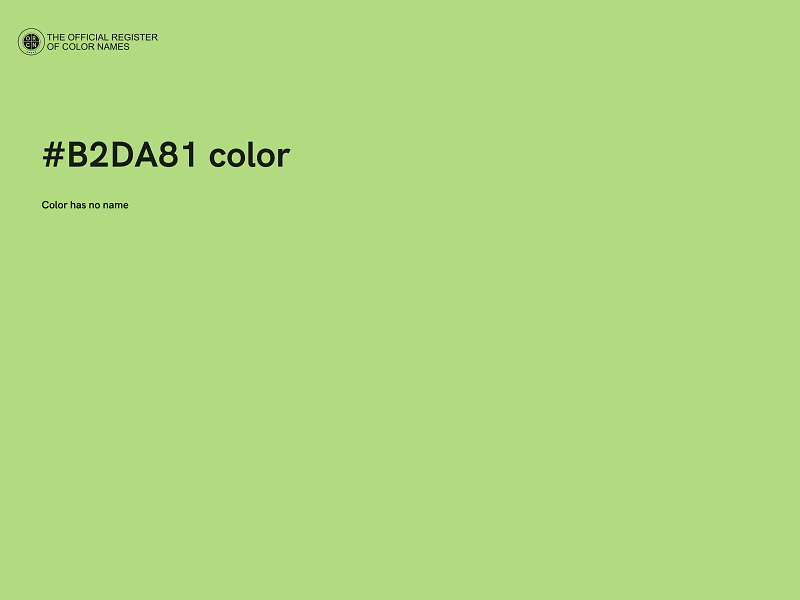 #B2DA81 color image