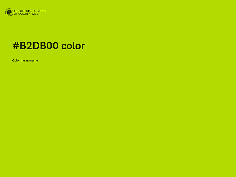 #B2DB00 color image