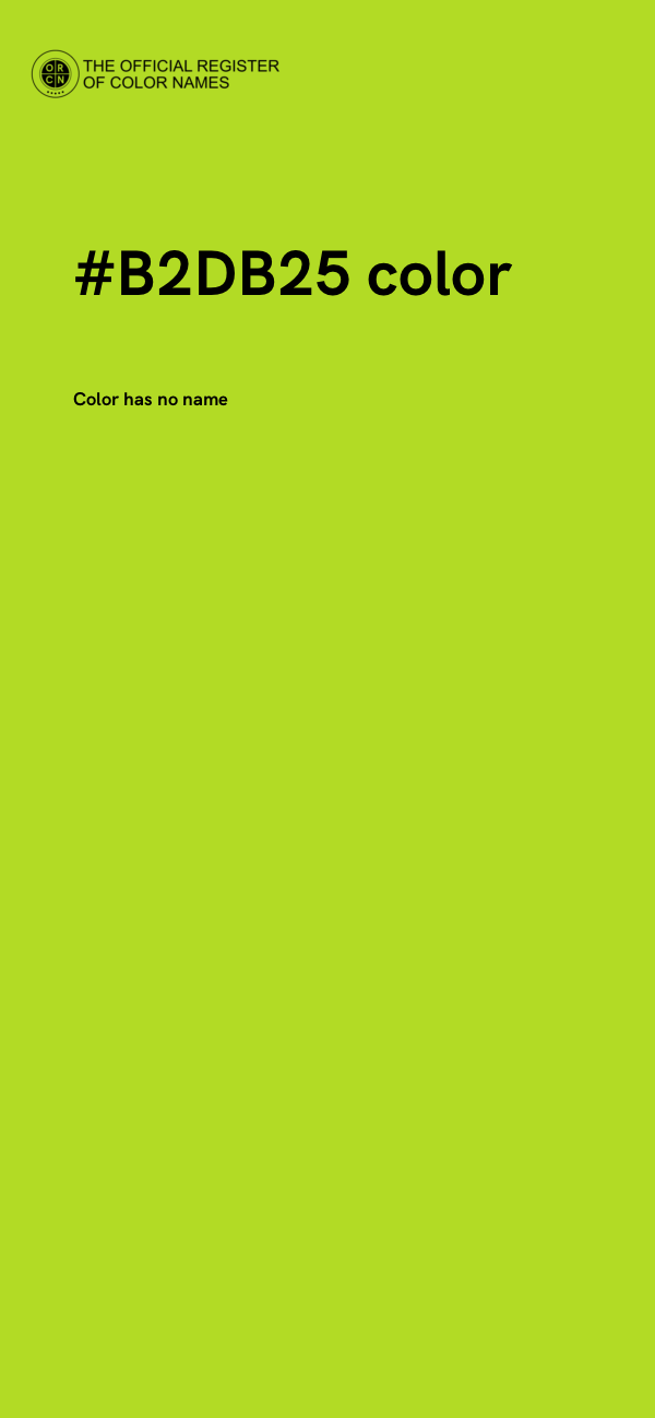 #B2DB25 color image