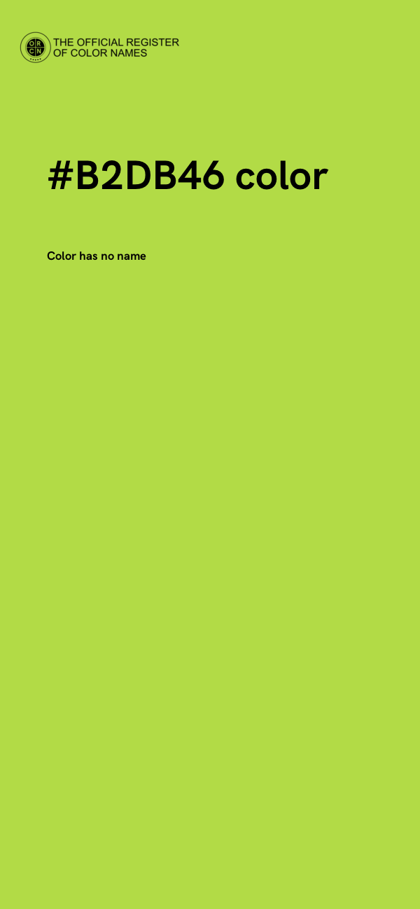 #B2DB46 color image