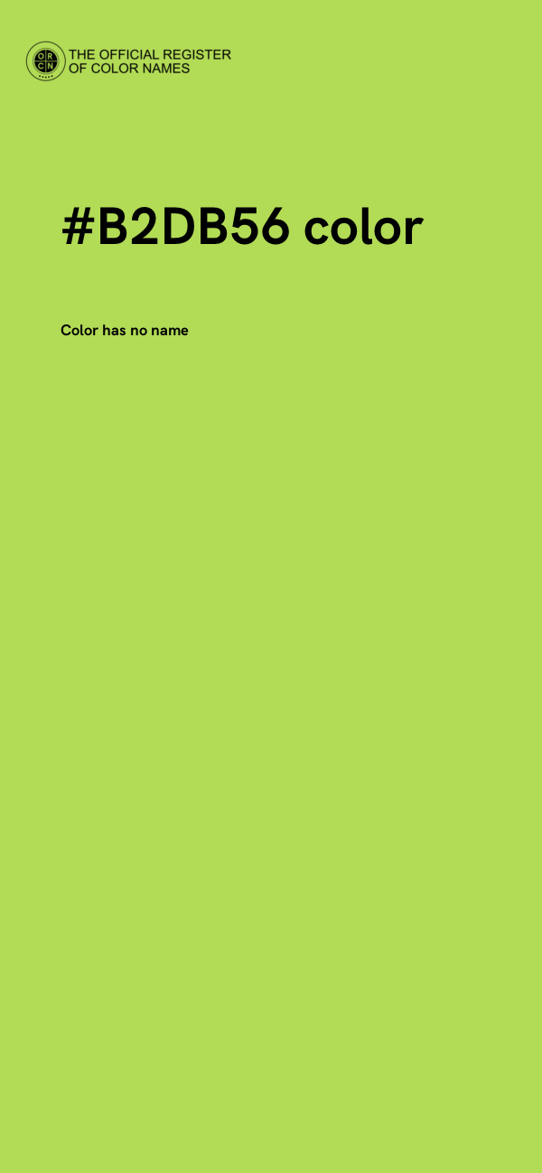 #B2DB56 color image