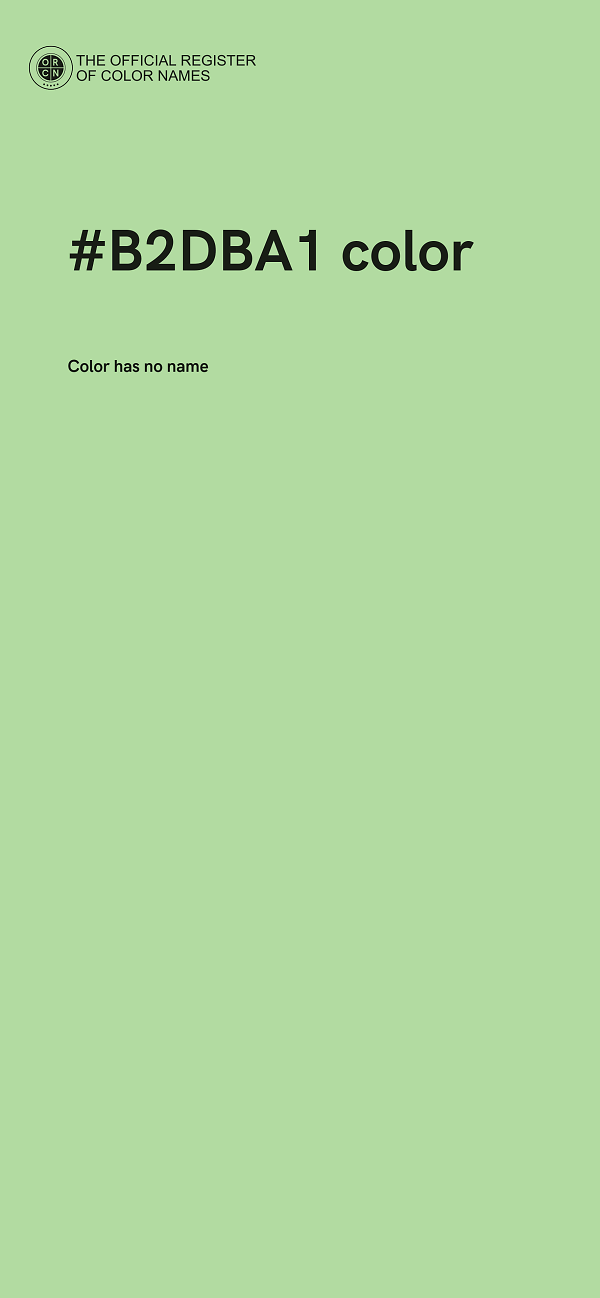 #B2DBA1 color image