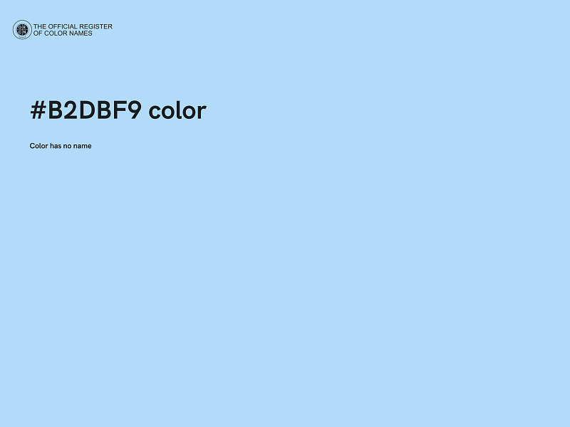 #B2DBF9 color image