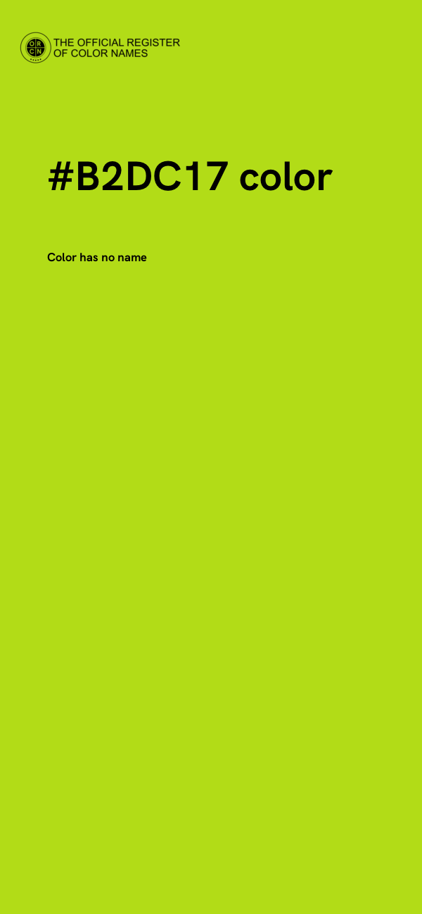#B2DC17 color image