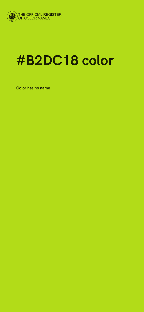 #B2DC18 color image