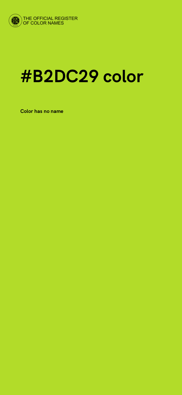 #B2DC29 color image