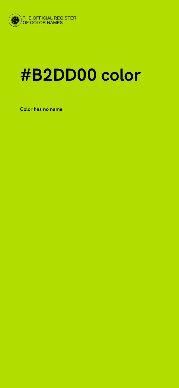 #B2DD00 color image